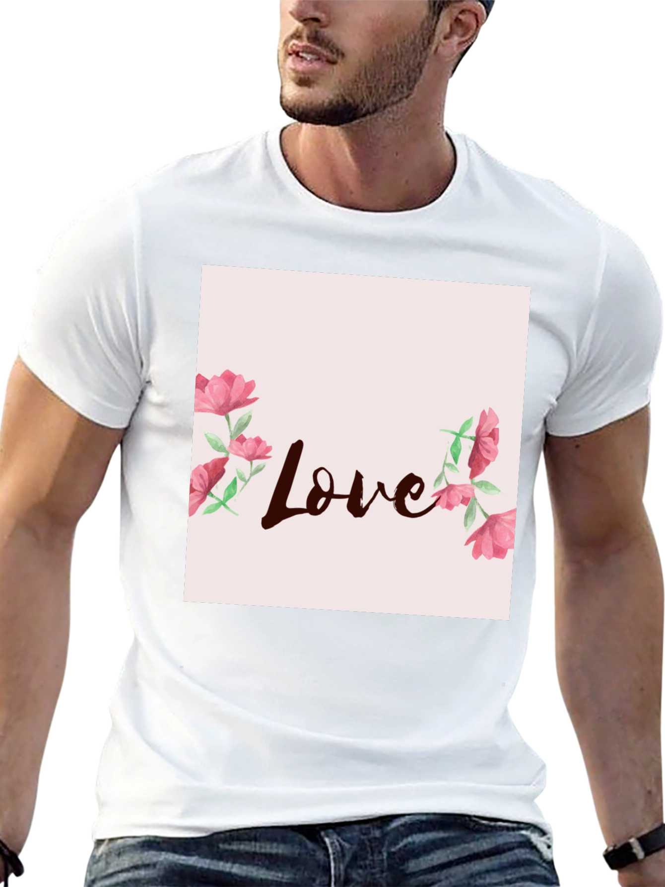 Floral Love Graphic Tee - Stylish Casual Wear