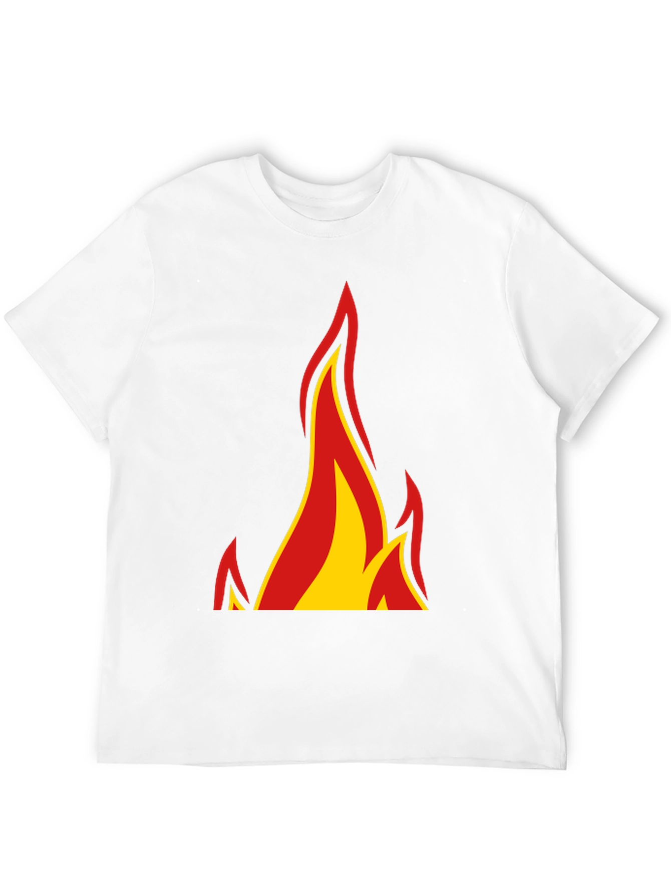 Flame Graphic Black Tee - Bold Design!
