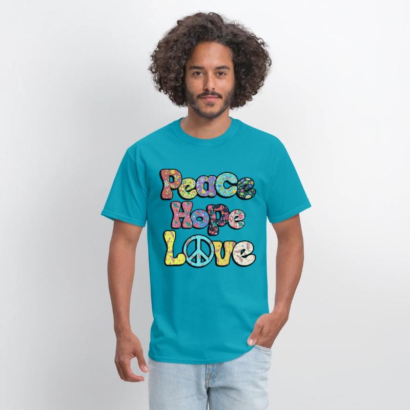 Peace Hope Love Hippie Sublimation