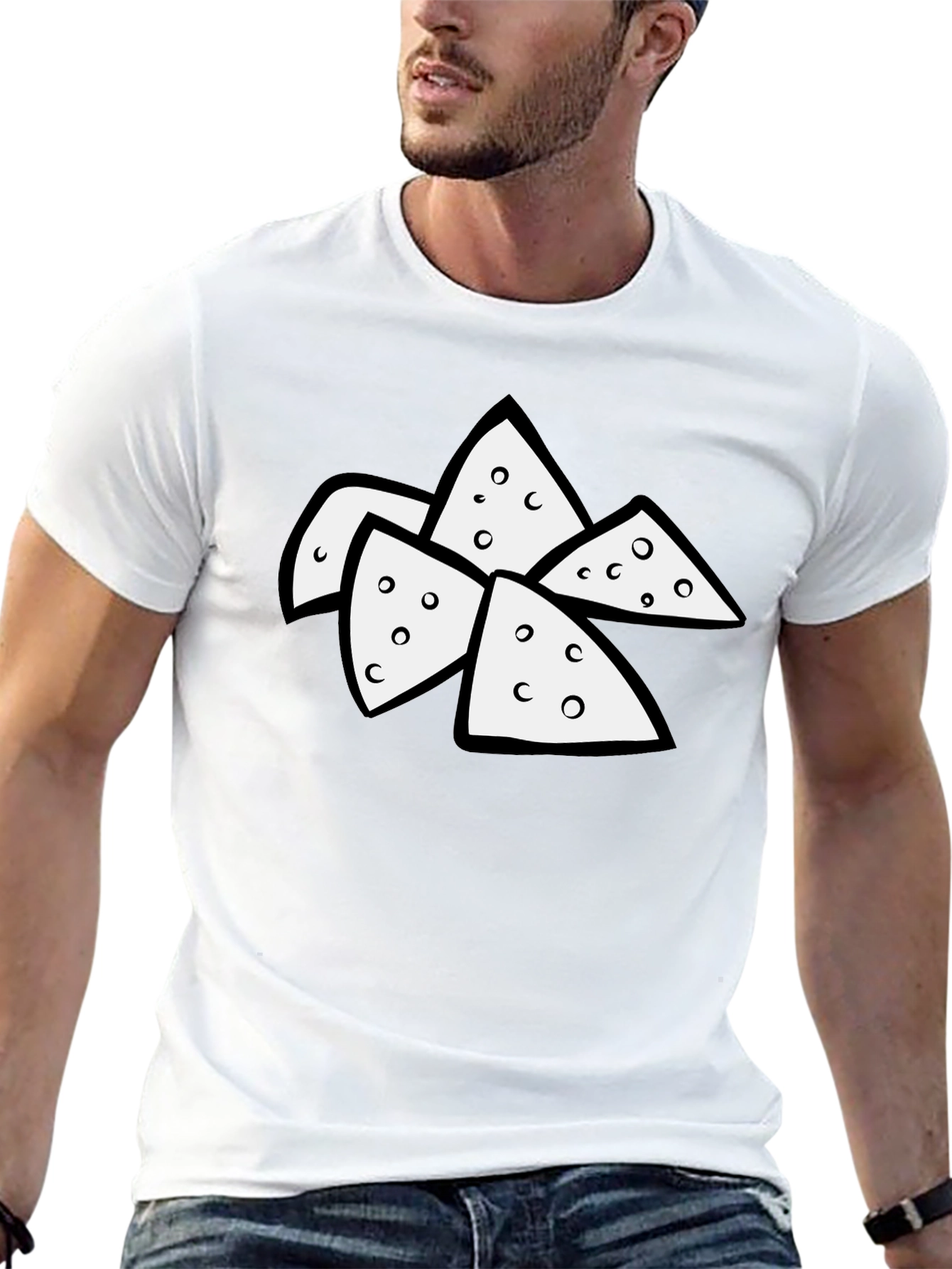 Funny Nacho Cheese Lover Black T-Shirt