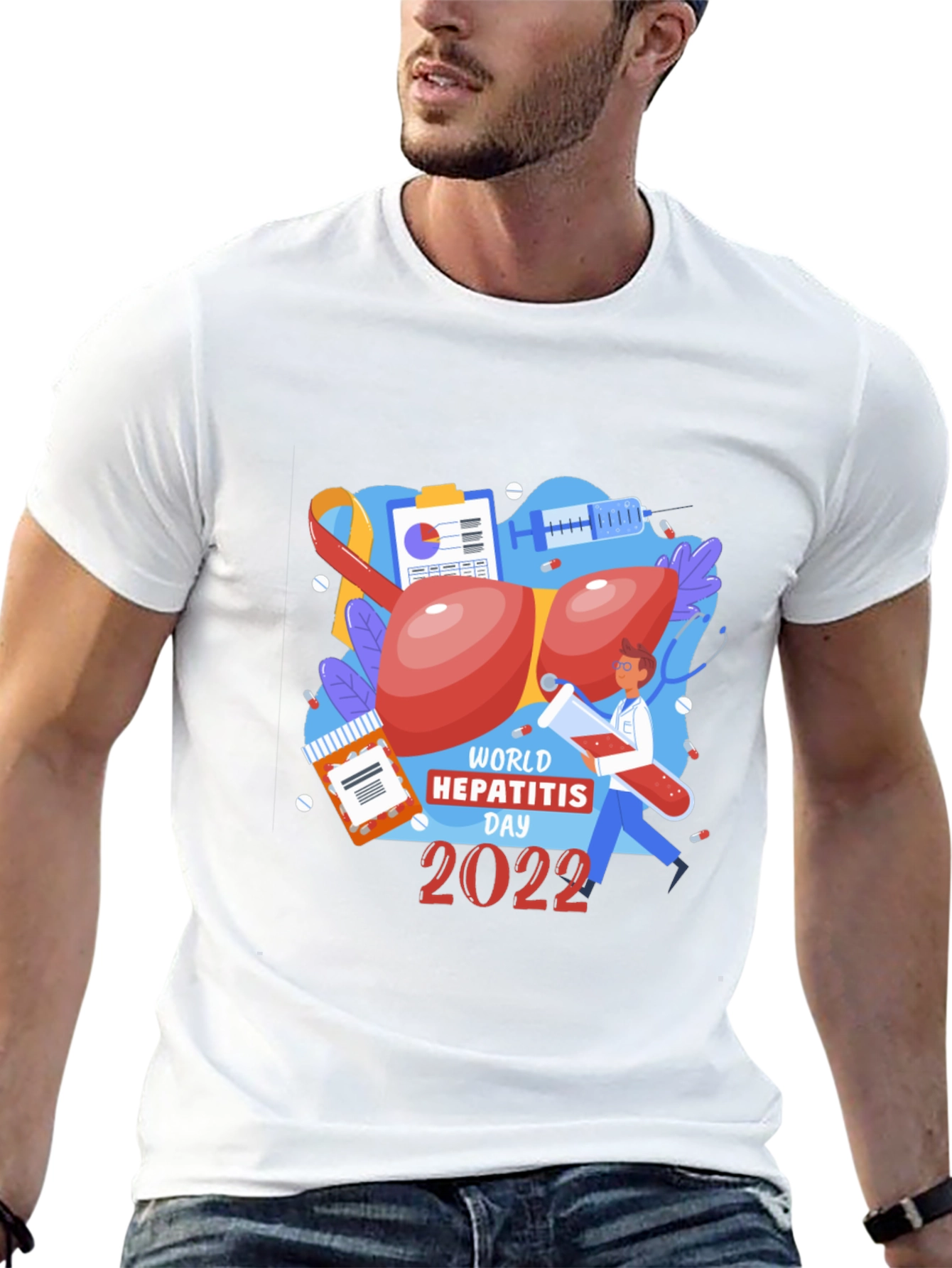 World Hepatitis Day 2022 Graphic T-Shirt