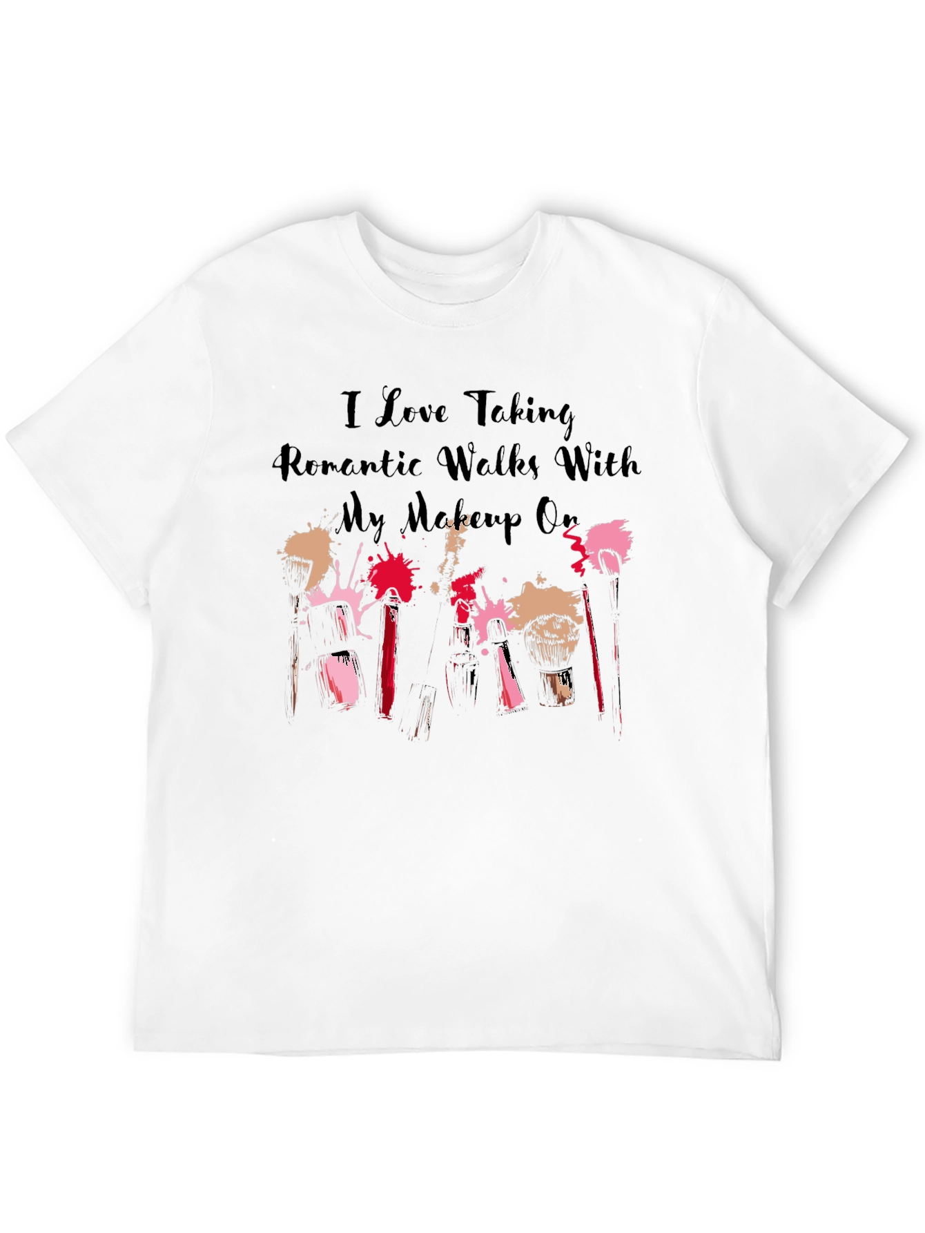 Romantic Walks Makeup T-Shirt - Black