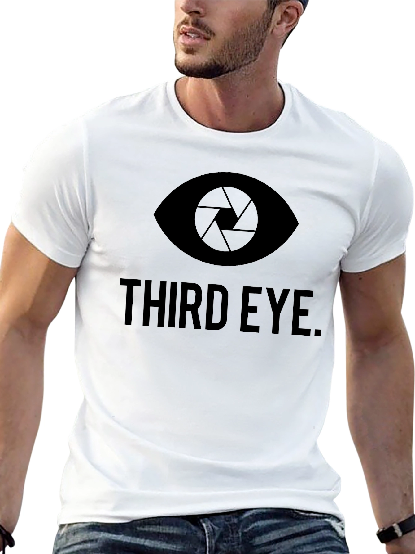 Third Eye Graphic Tee - Mens Black Cotton T-Shirt