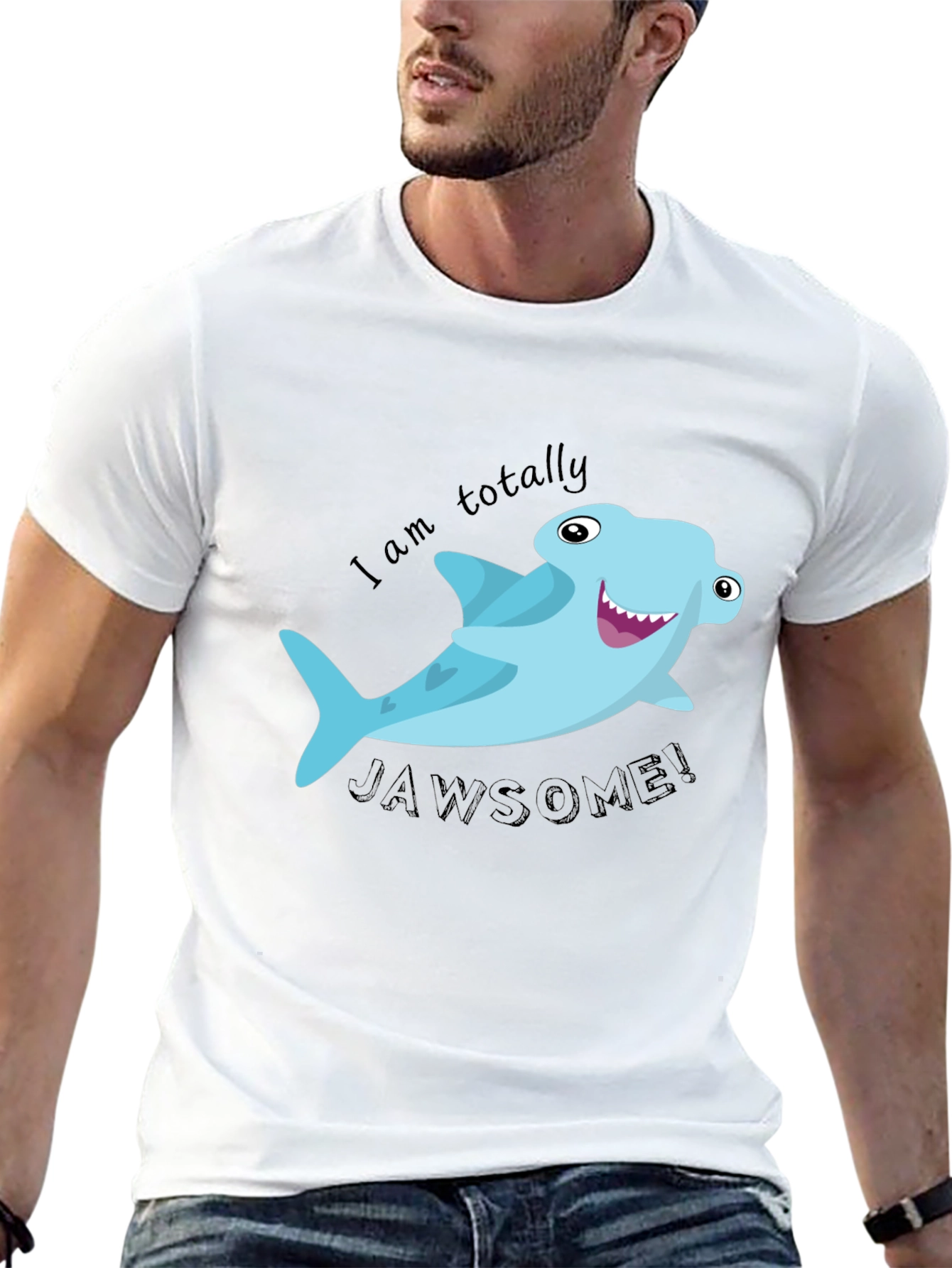 Jawsome Shark Graphic Tee - Funny Hammerhead Shark Shirt