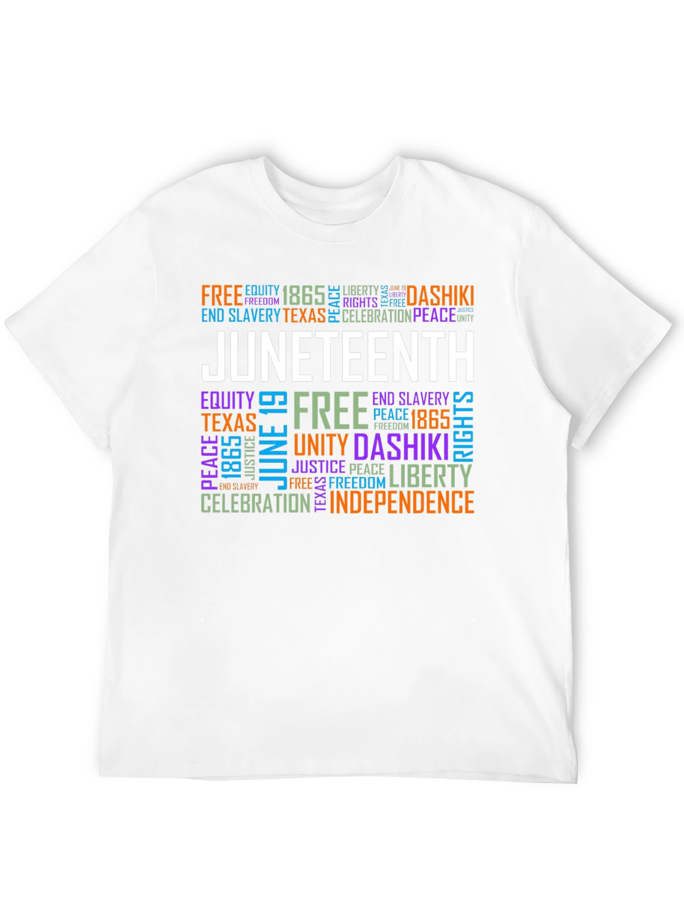Juneteenth Word Cloud Graphic T-Shirt