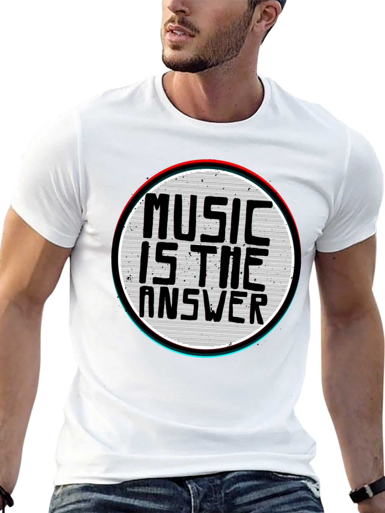 Music Is The Answer Graphic T-Shirt