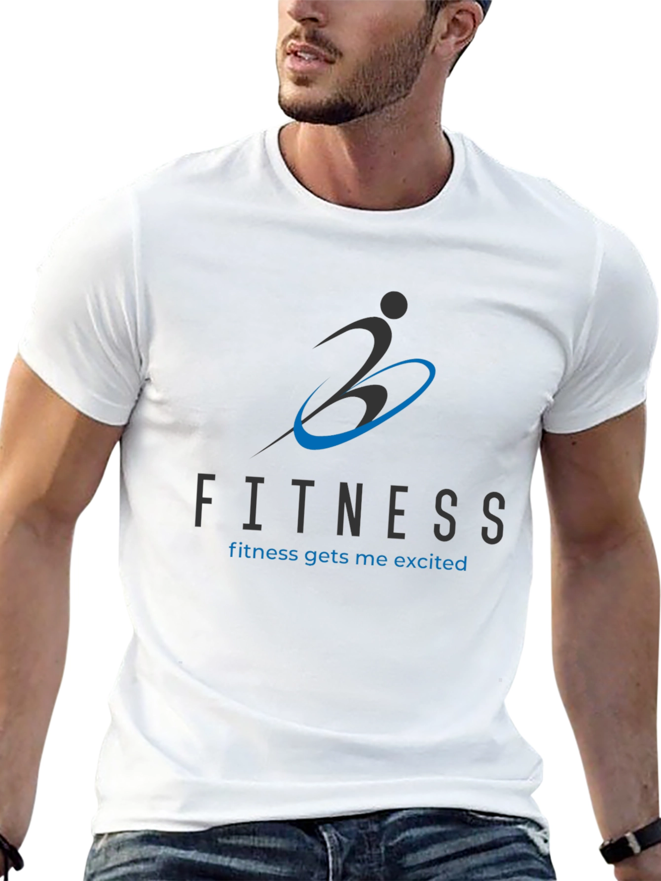 Fitness Graphic Black T-Shirt