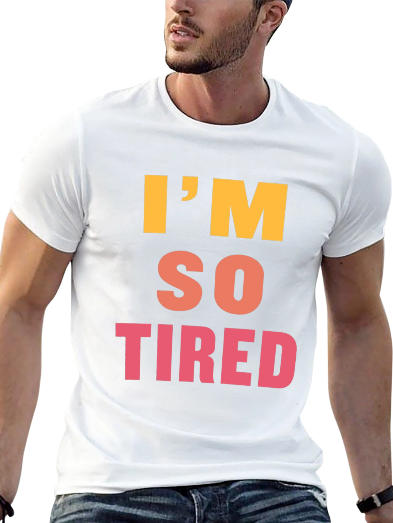 Im So Tired Graphic Tee - Black
