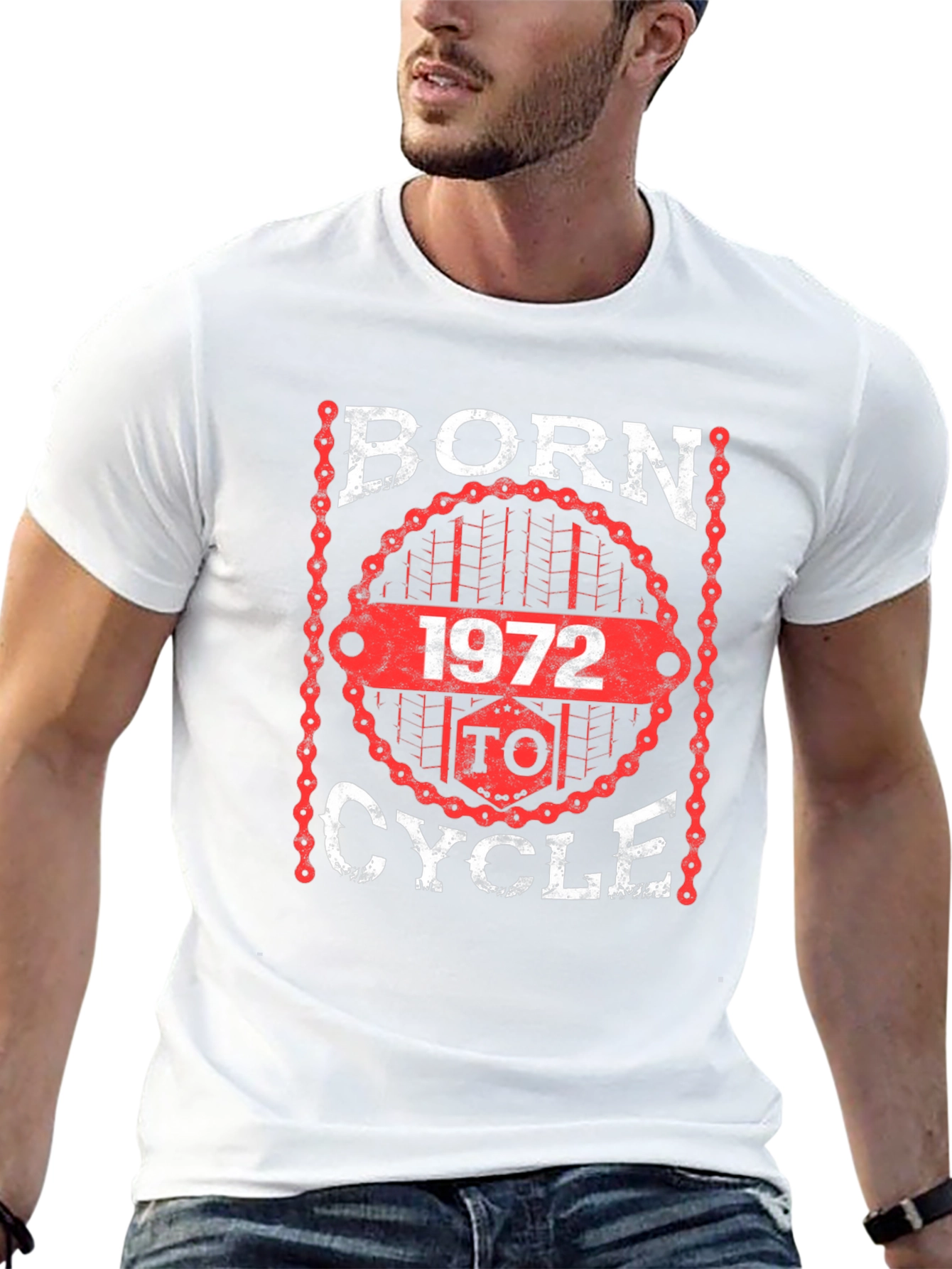 Born to Cycle 1972 T-Shirt - Black