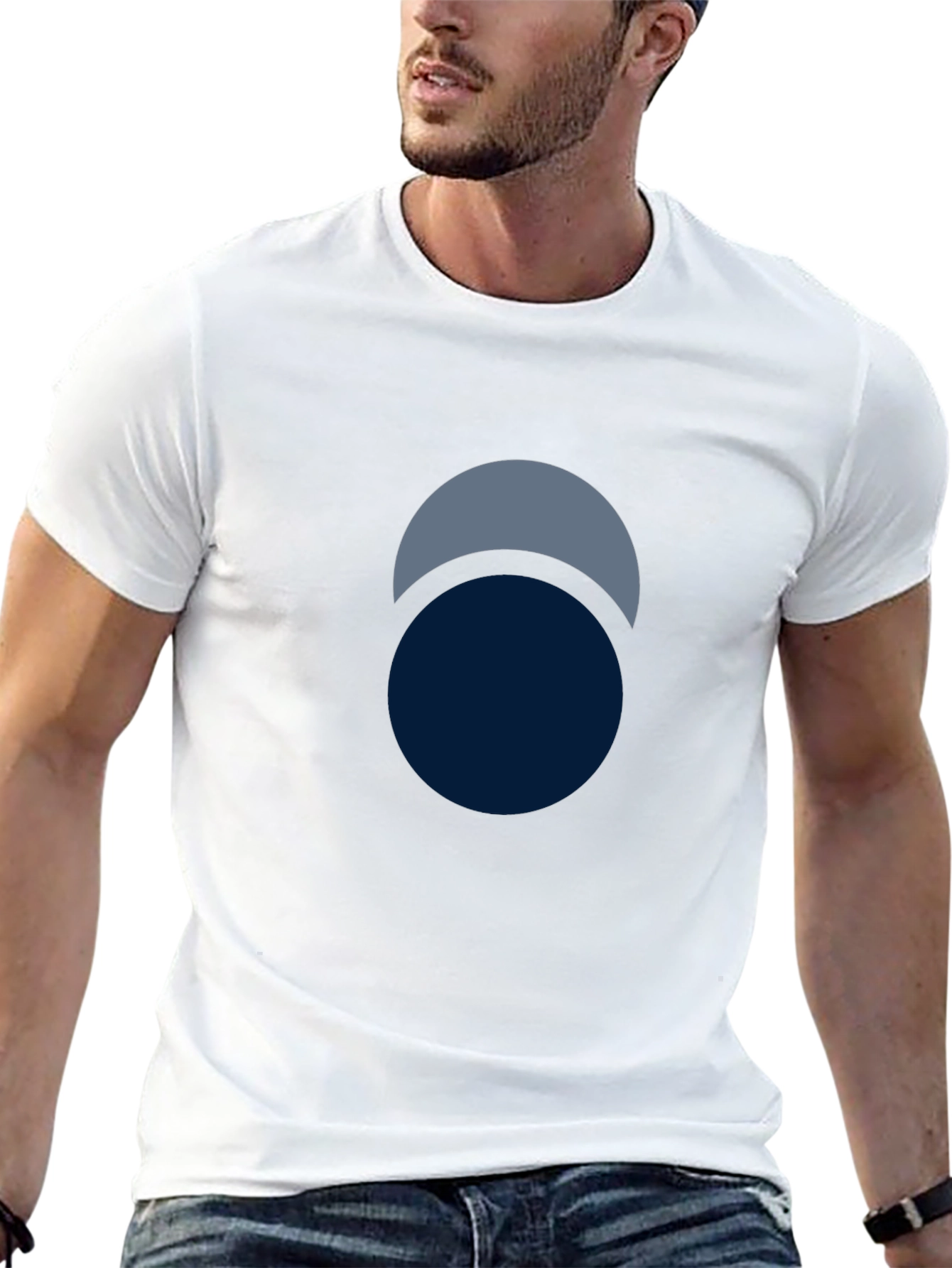 Minimalist Eclipse Graphic Tee - Modern Design