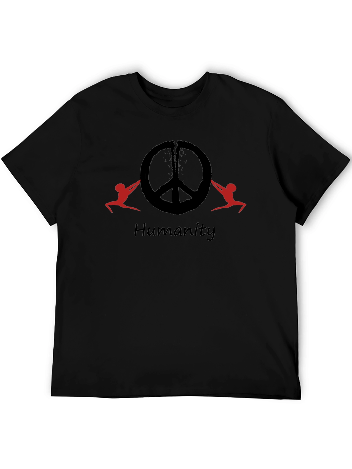 Humanity Peace Symbol Graphic T-Shirt