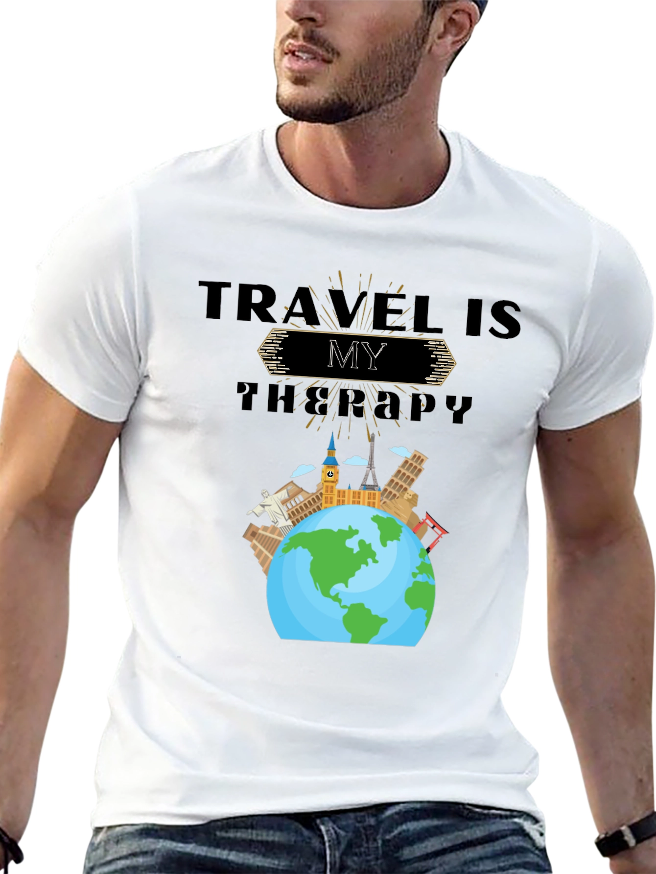 Travel Is My Therapy Graphic T-Shirt