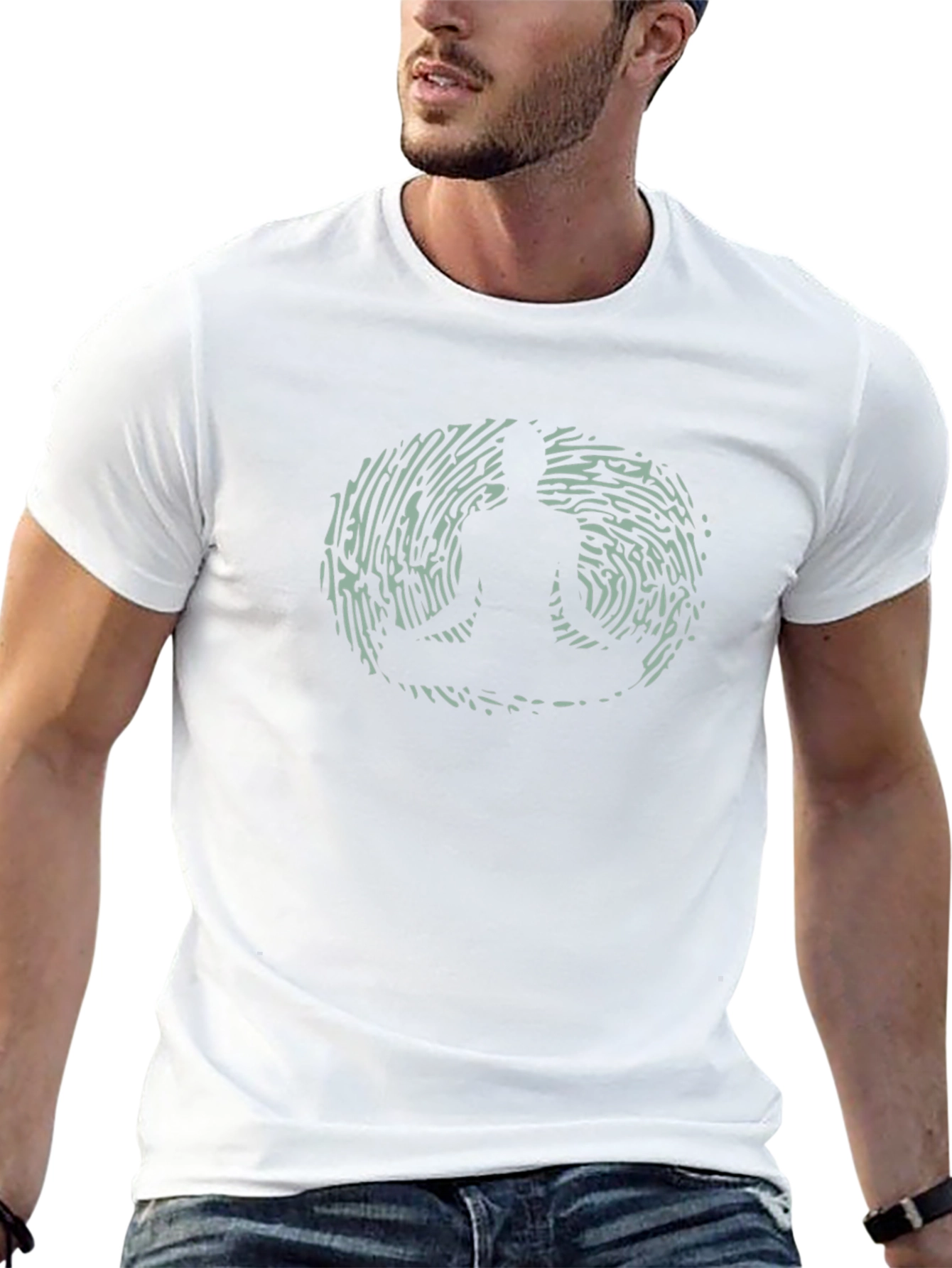 Zen Fingerprint T-Shirt - Meditate in Style