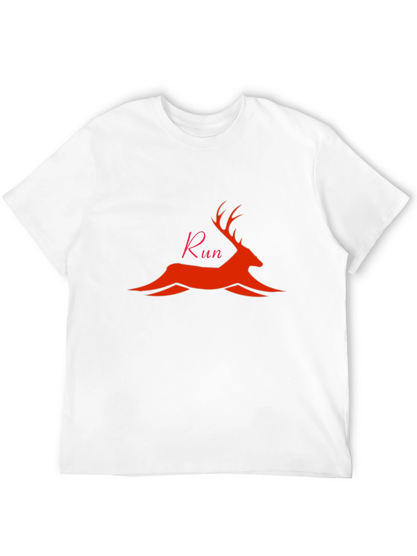Deer Run Graphic T-Shirt - Black
