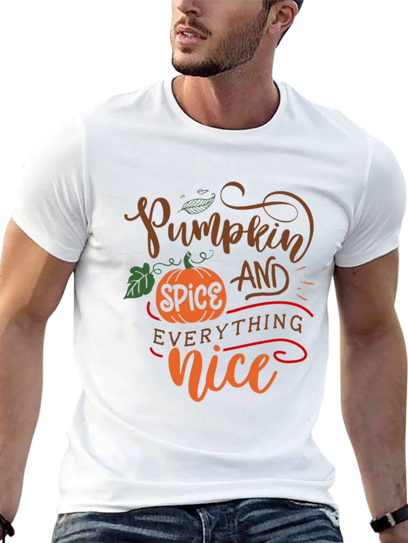 Pumpkin Spice Everything Nice Black T-Shirt