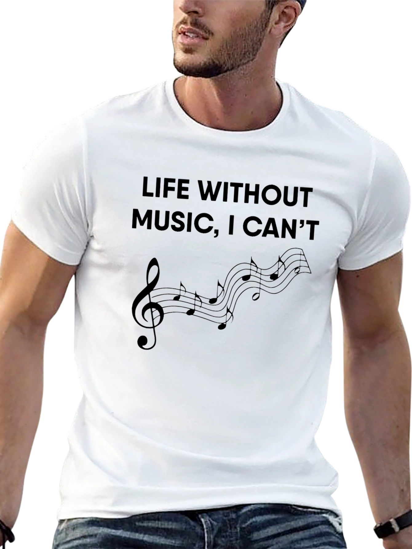 Music Lovers Tee: Life Without Music I Cant!