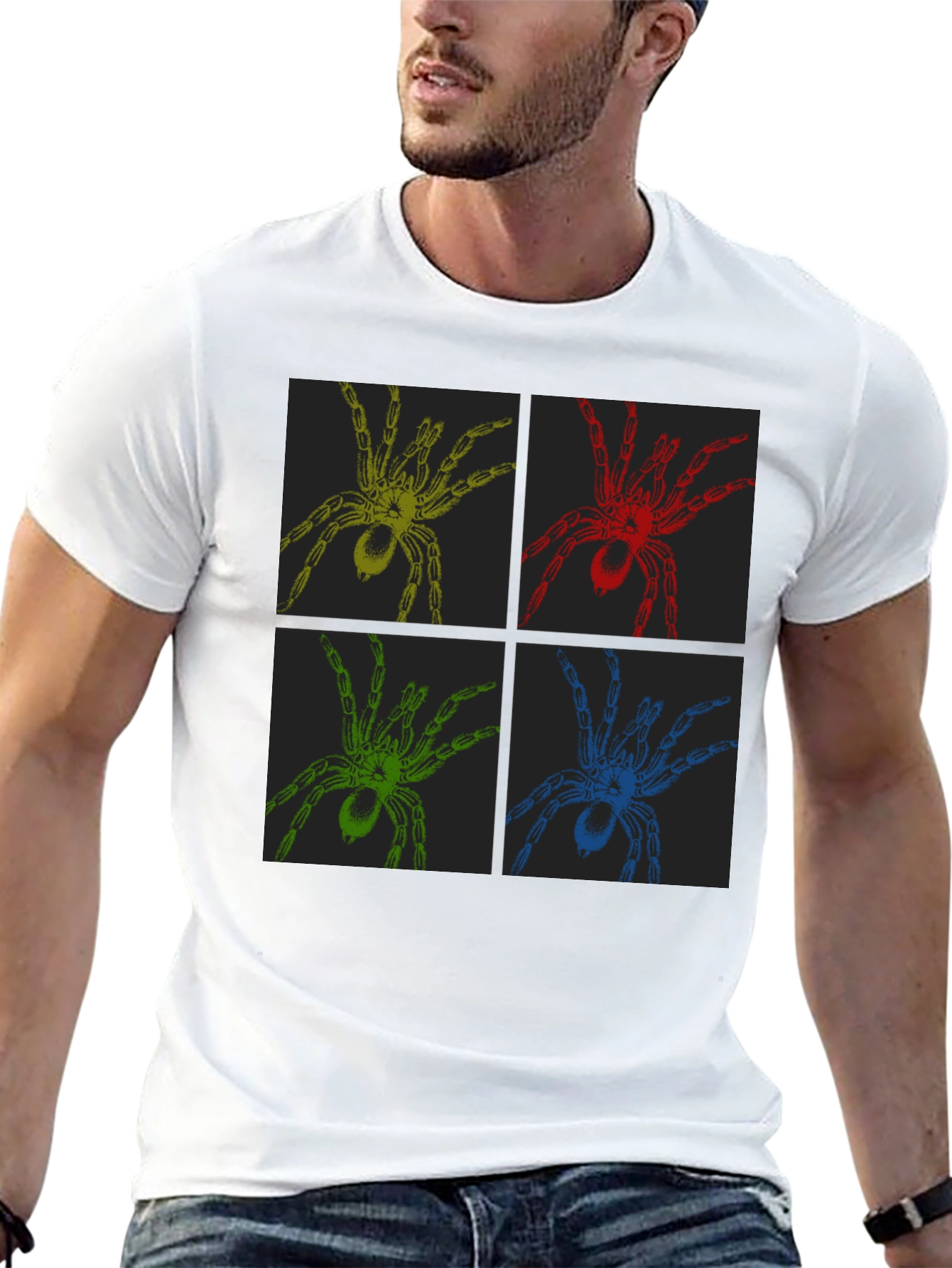 Spider Pop Art T-Shirt - Bold Graphic Tee