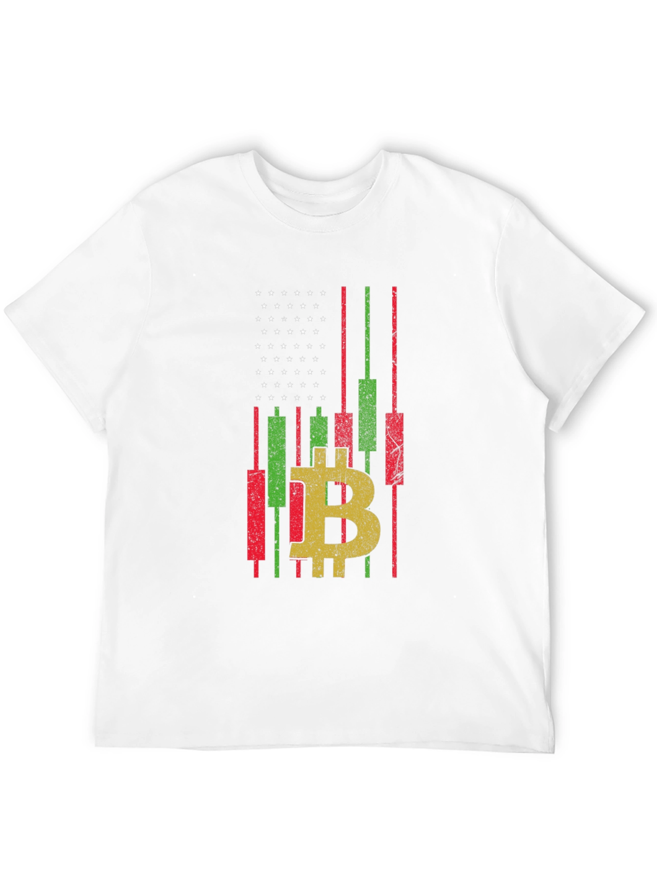 Bitcoin American Flag Graphic T-Shirt