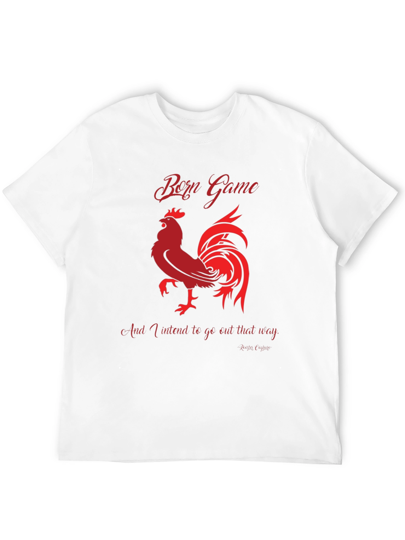 Born Game Rooster Graphic Tee - Black