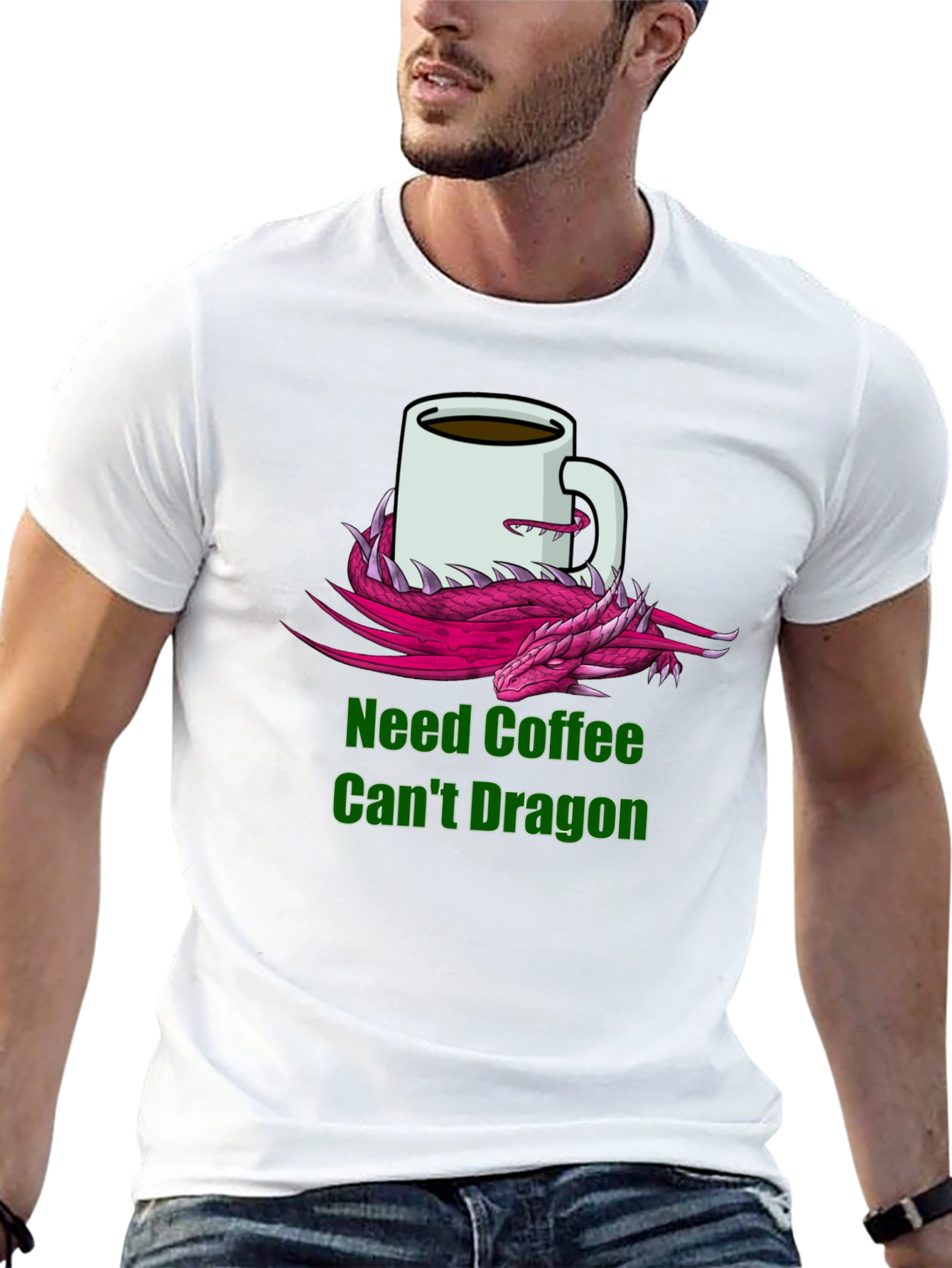 Need Coffee Cant Dragon T-Shirt