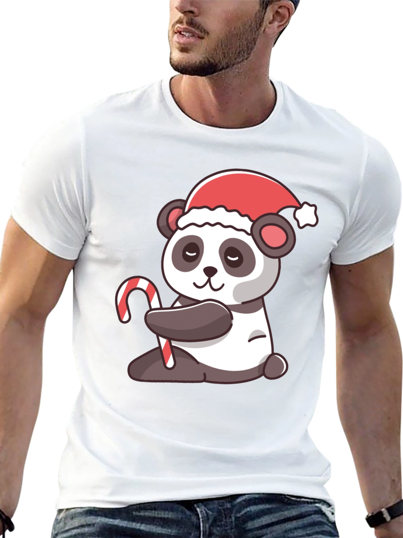 Festive Panda Christmas T-Shirt