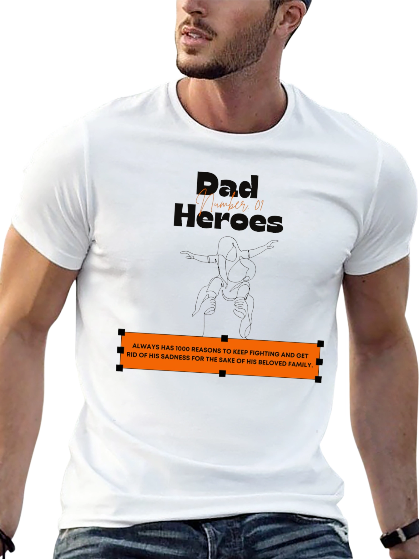 Dad Hero T-Shirt: Family Strength