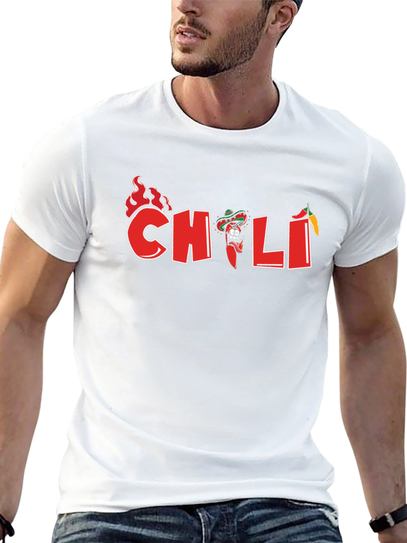 Spicy Chili Graphic T-Shirt - Black Cotton Tee
