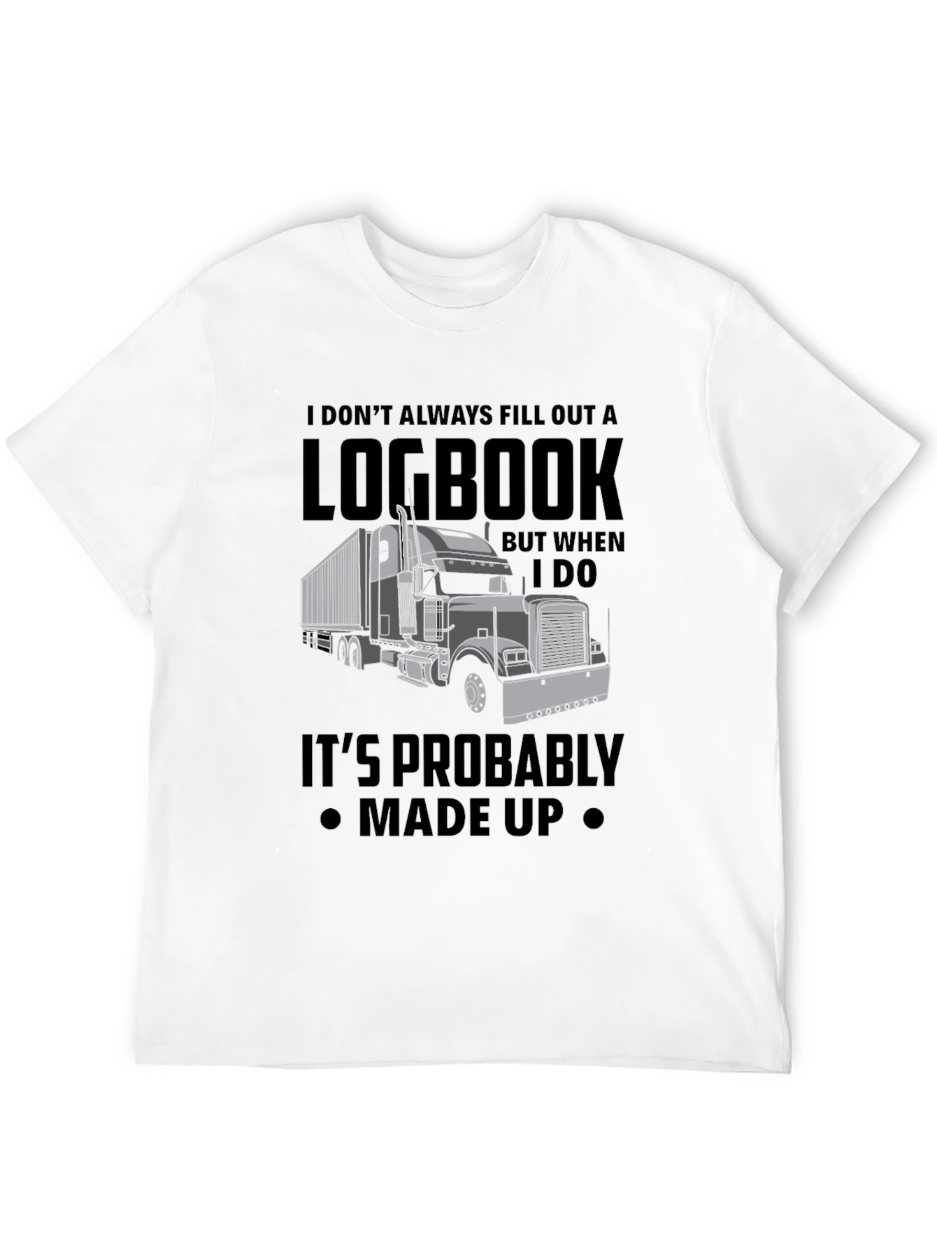 Trucker Logbook T-Shirt - Funny Truck Driver Tee
