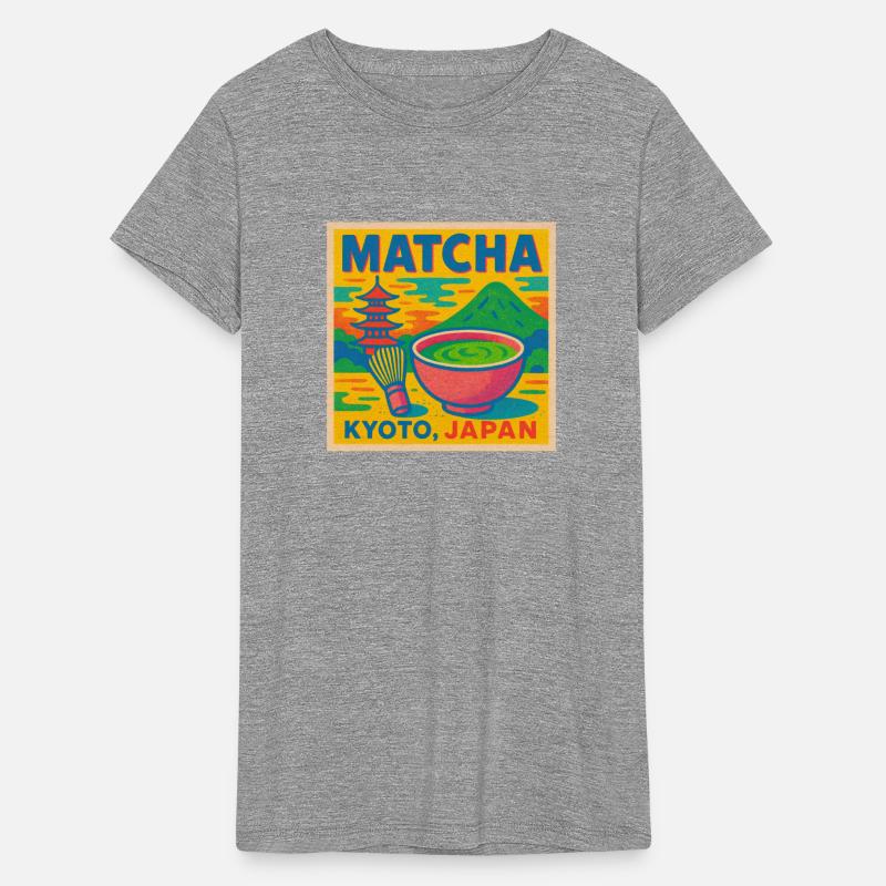 Retro Matcha Kyoto Japan Colorful Japanese Tea