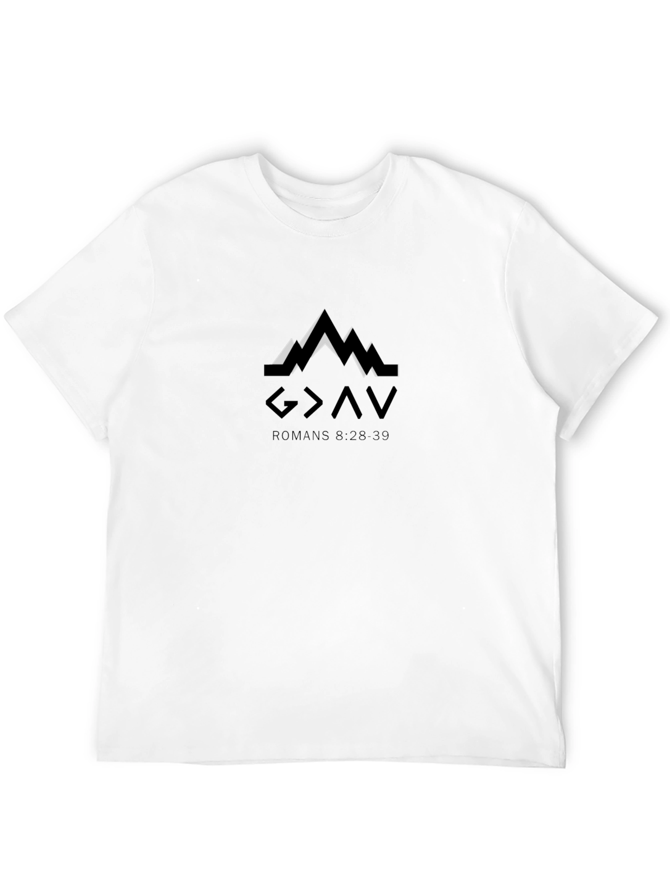 Greater Than T-Shirt - Religious Mountain Graphic Tee