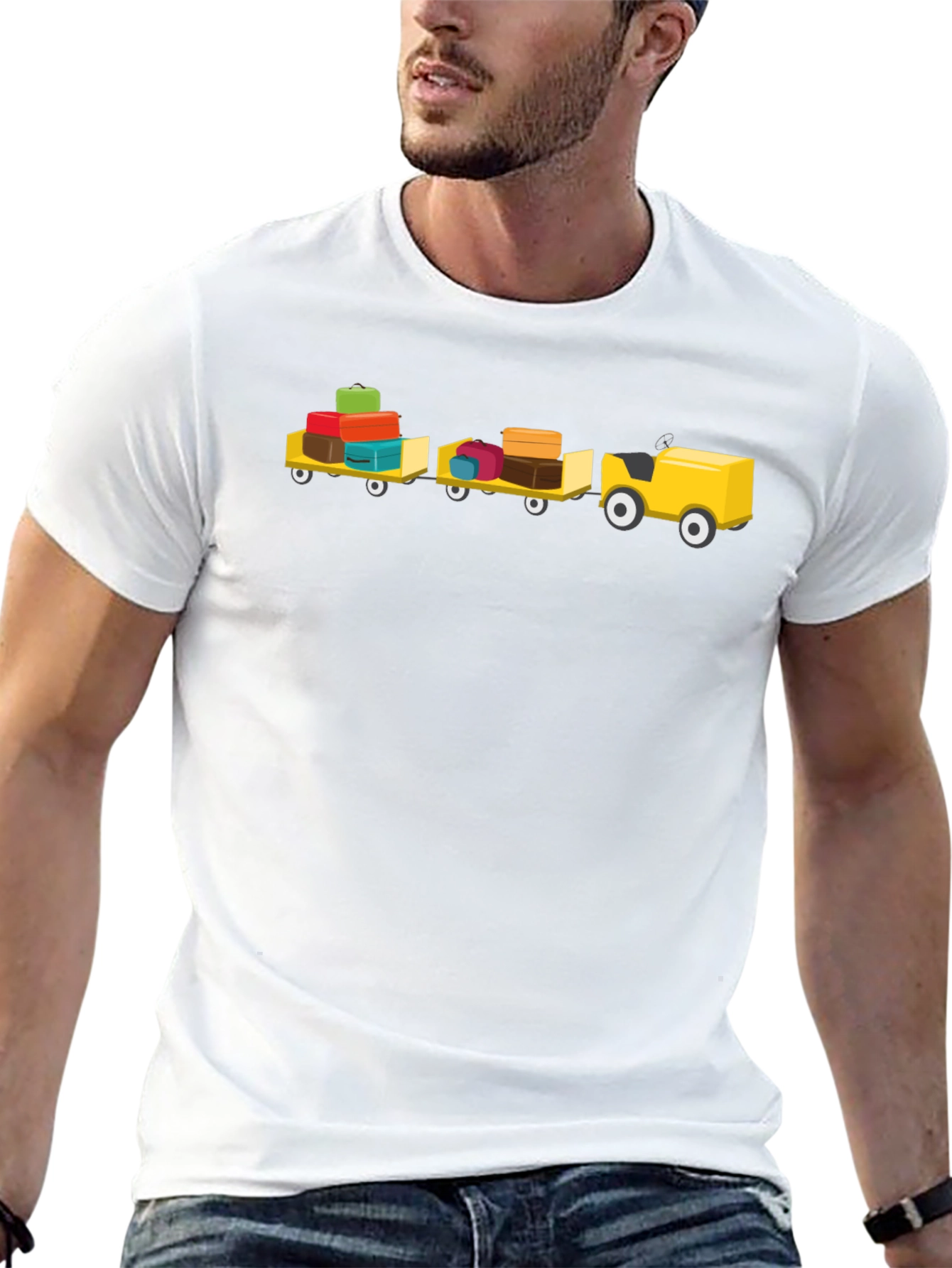 Luggage Train Graphic Tee - Travel Shirt