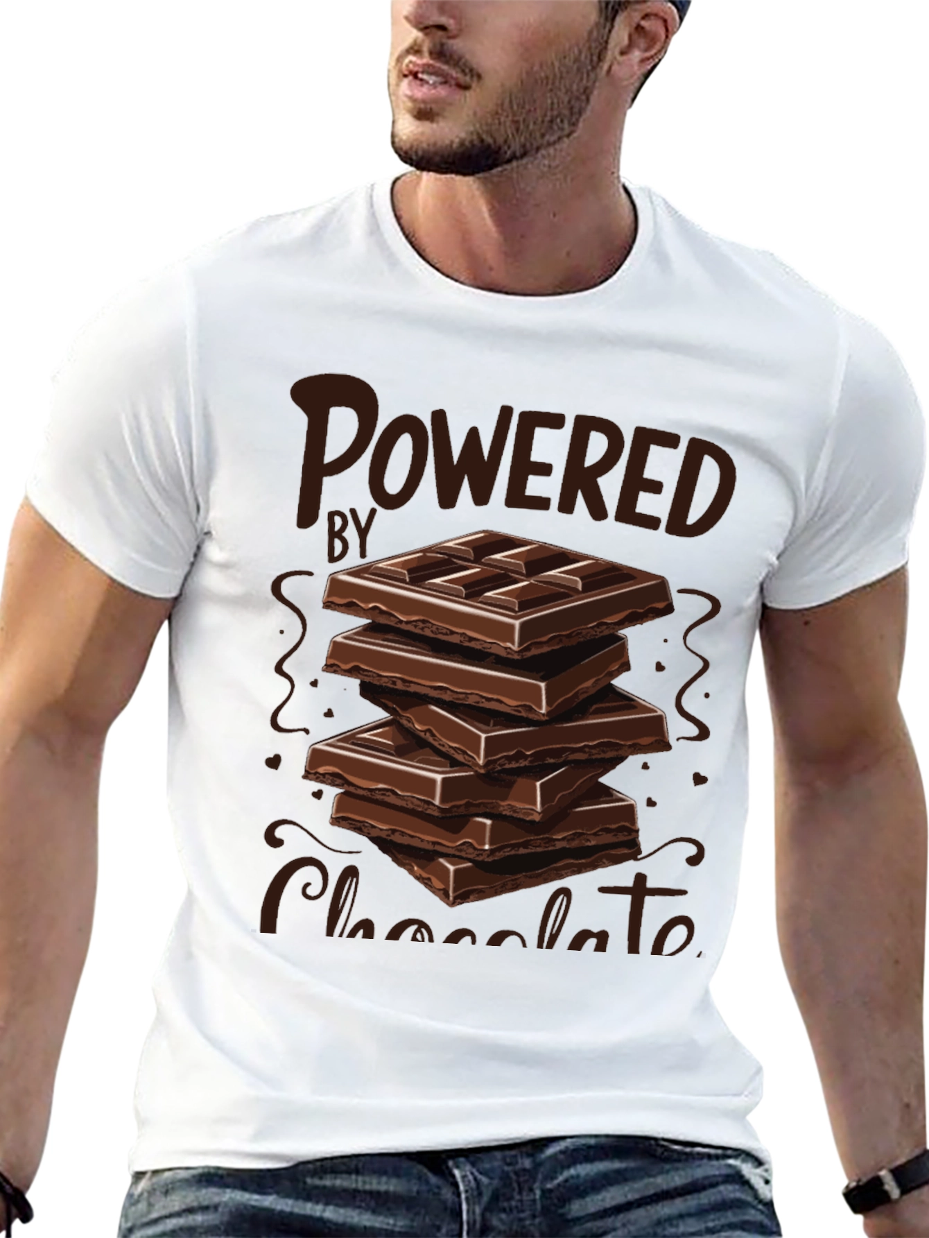 Powered by Chocolate Graphic Tee