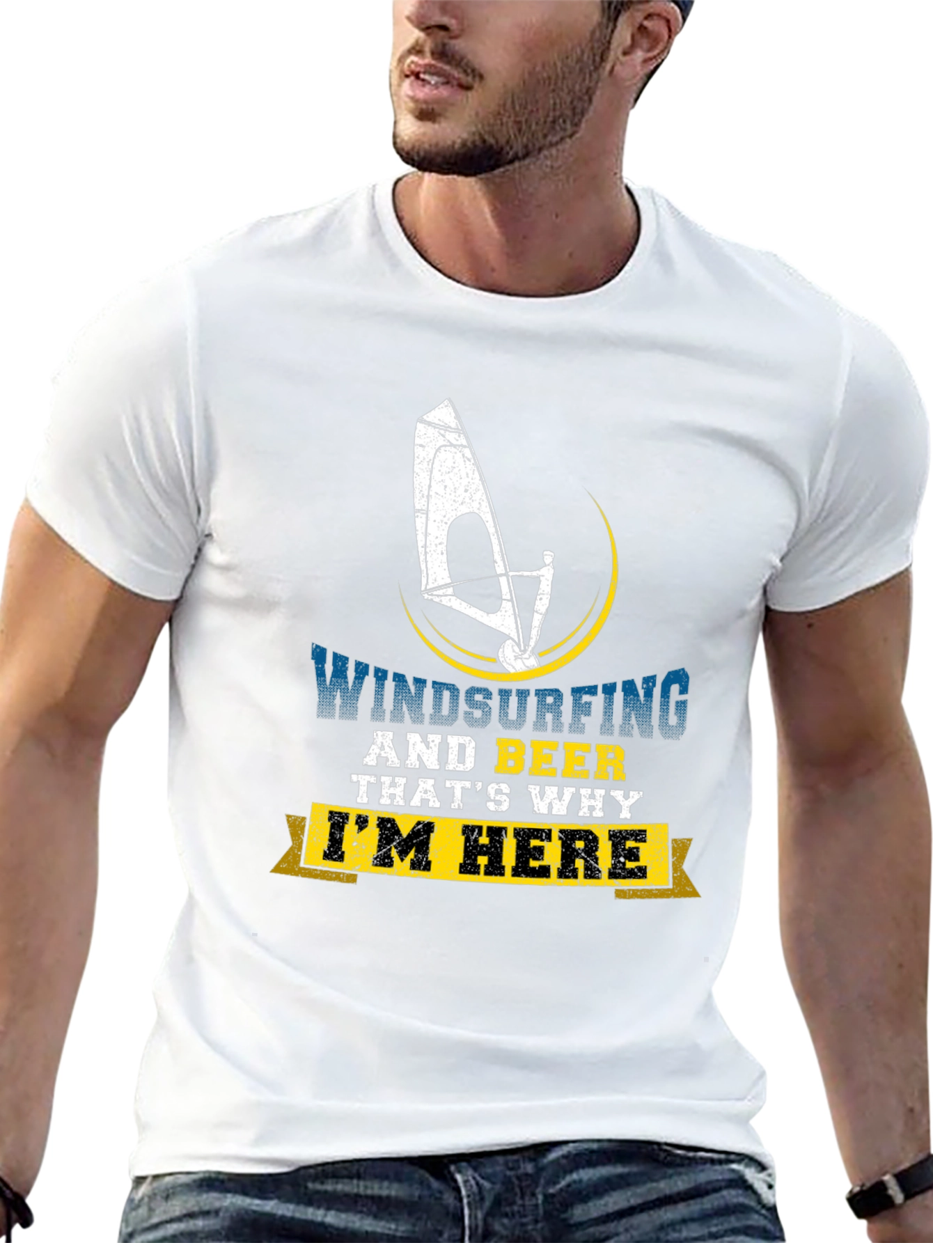 Windsurfing & Beer T-Shirt - Im Here