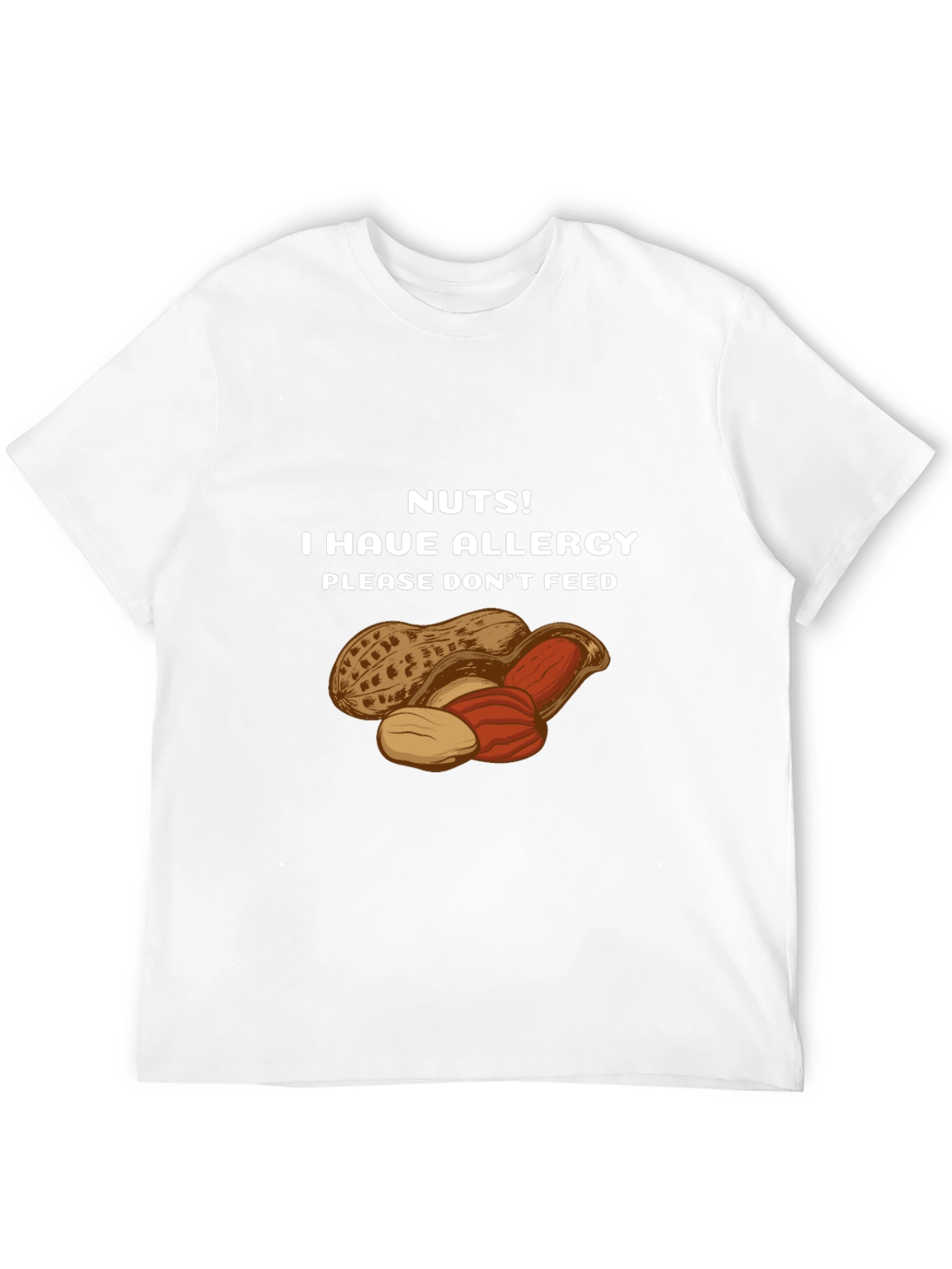 Nuts Allergy Awareness T-Shirt - Please Dont Feed!