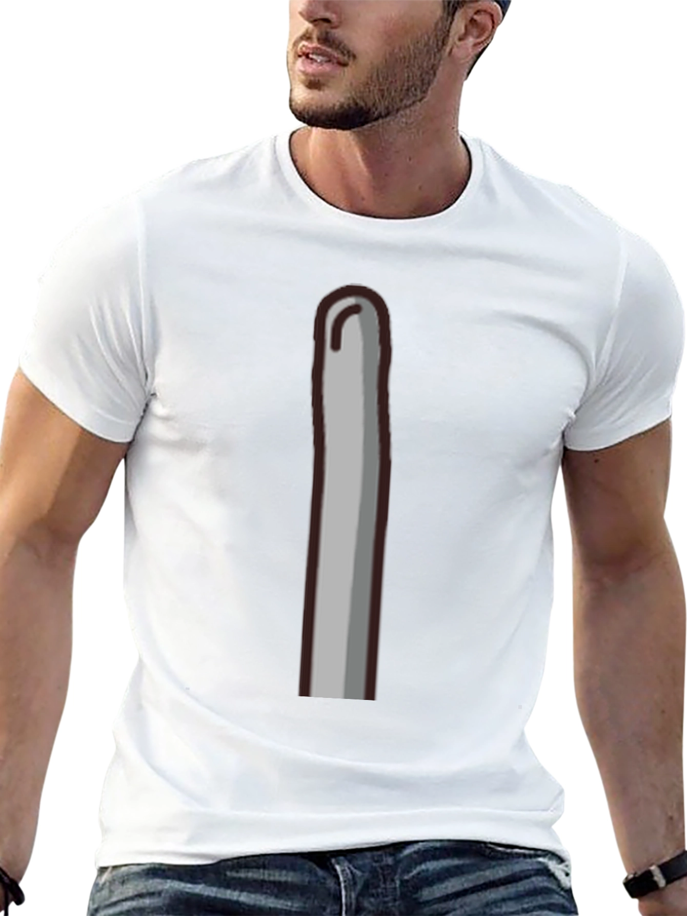 Funny Crochet Hook Graphic T-Shirt - Unique Design