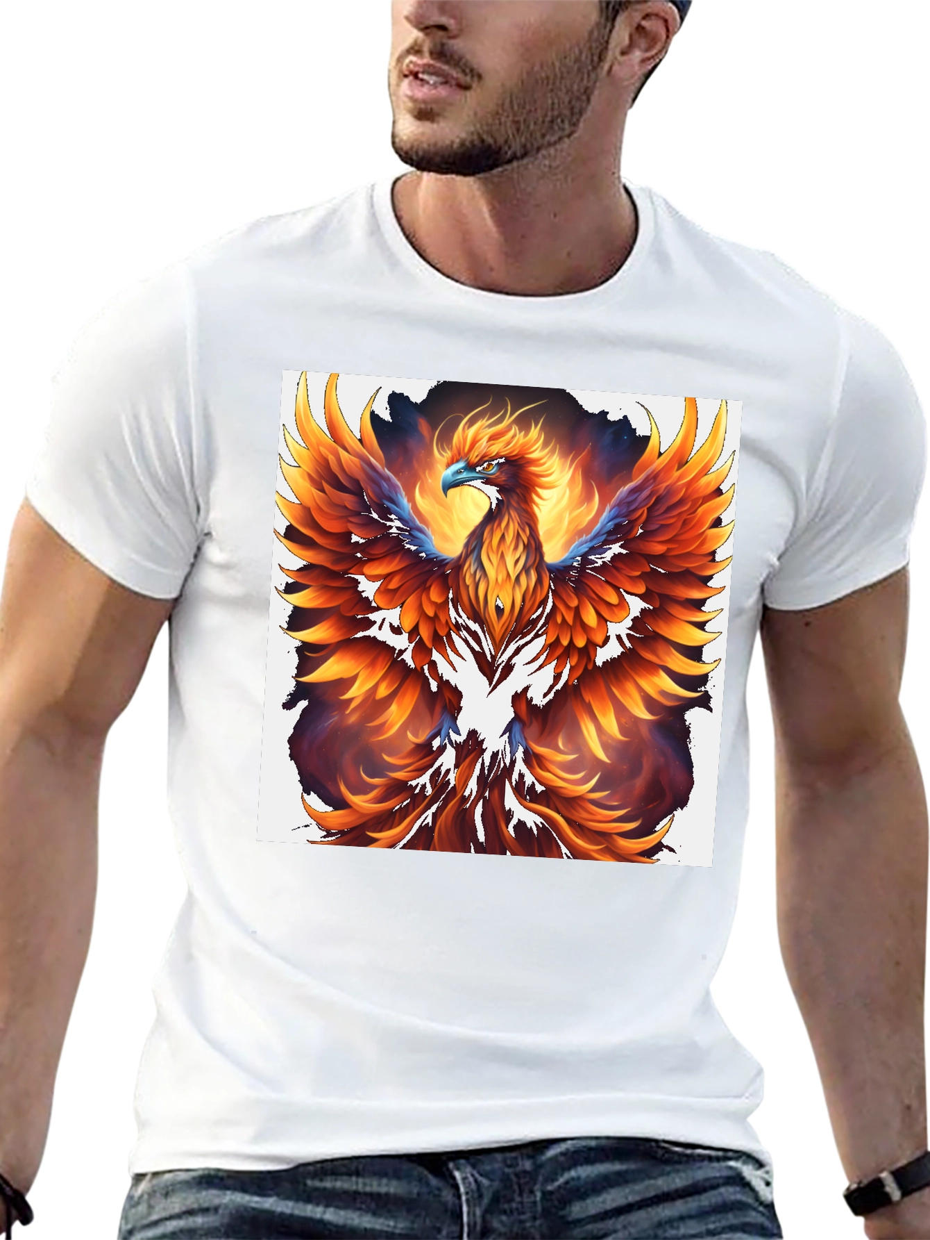 Phoenix Graphic T-Shirt - Bold & Vibrant Design