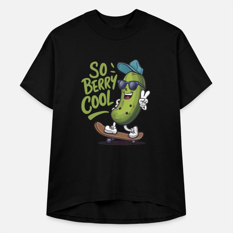 So Berry Cool Fruit Lover Pickle Skateboarder