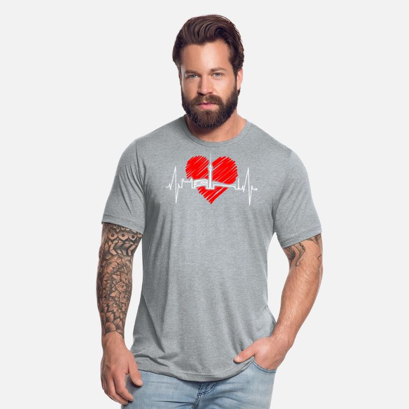 Stuttgart Skyline Heartbeat Germany Fan Heart Love