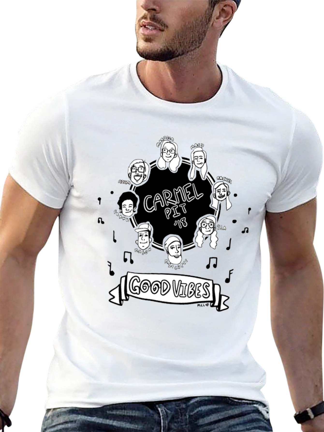 Carmel Pit 18 Good Vibes Graphic Tee