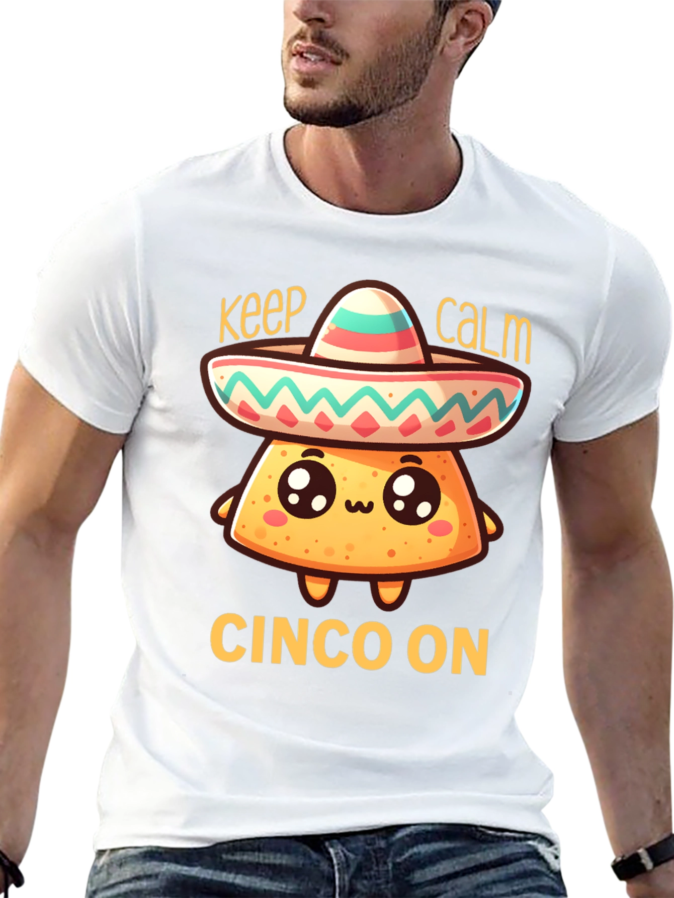 Keep Calm Cinco On T-Shirt - Fun Fiesta Tee