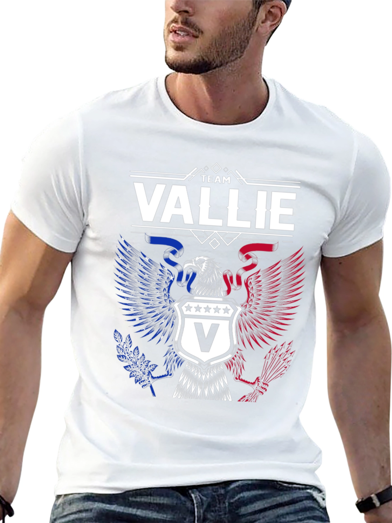 Team Vallie Patriotic Eagle Crest T-Shirt