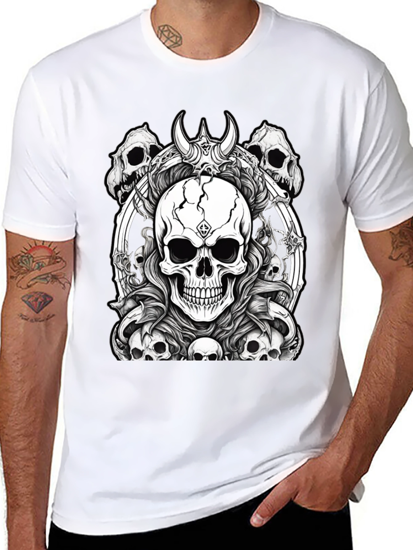 Skull T-Shirt - Gothic Horror Design