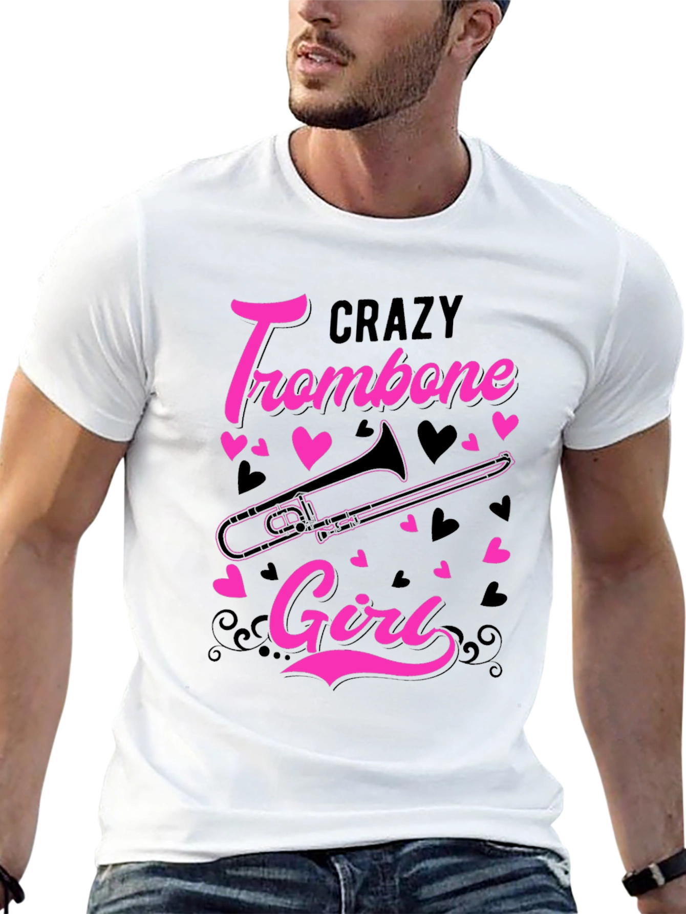 Crazy Trombone Girl T-Shirt