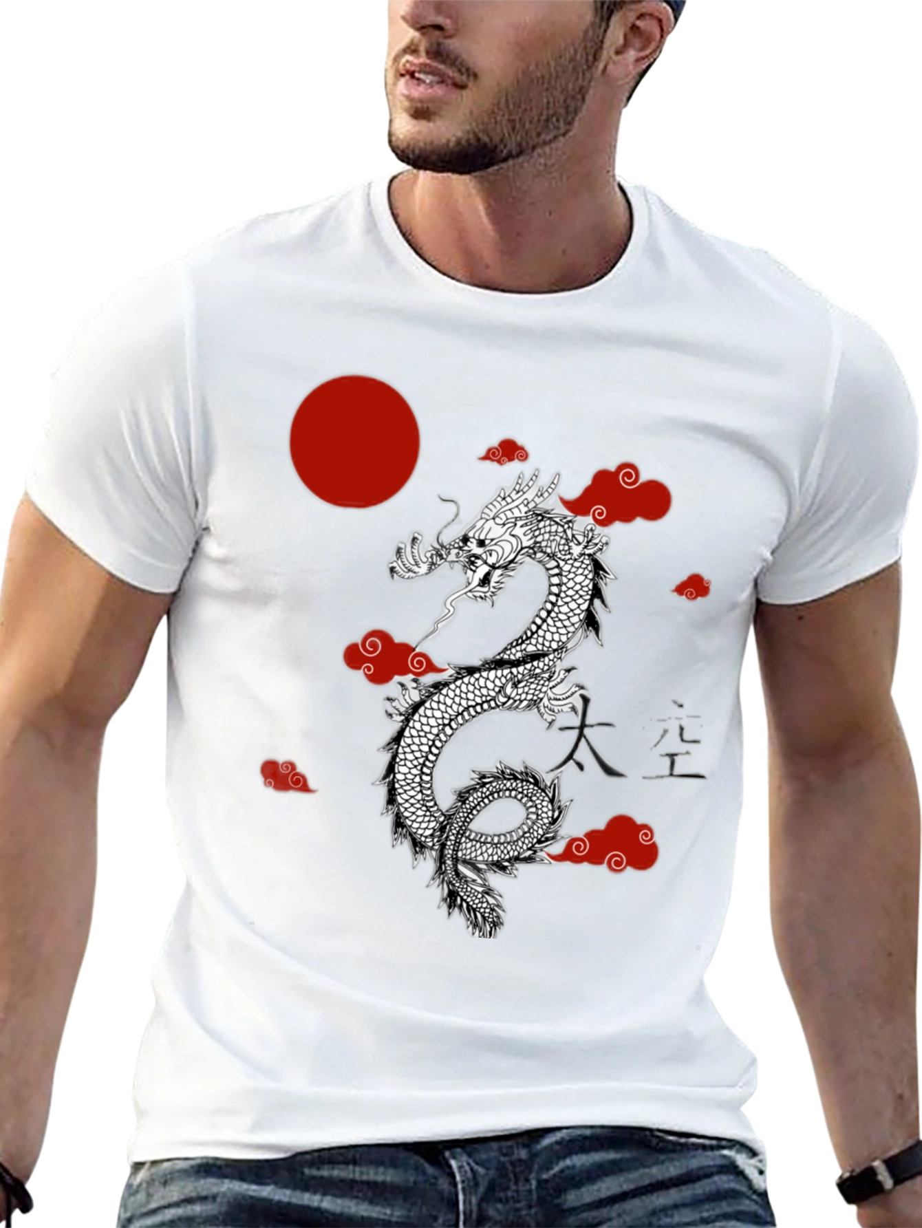 Dragon Graphic Tee - Stylish Asian Design