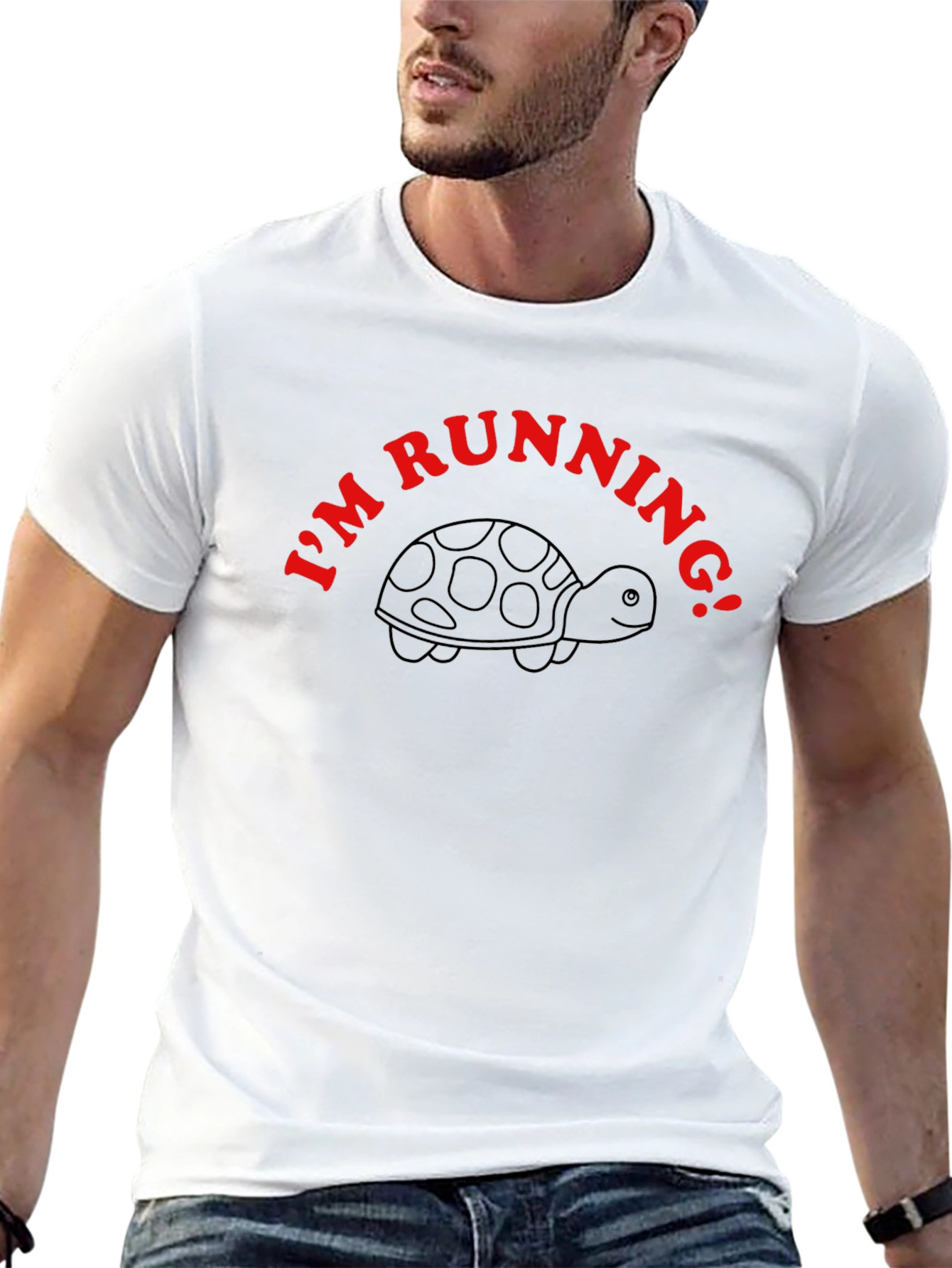 Im Running Turtle Black T-Shirt