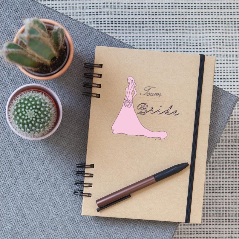 team bride pink silhouette bachelorette party