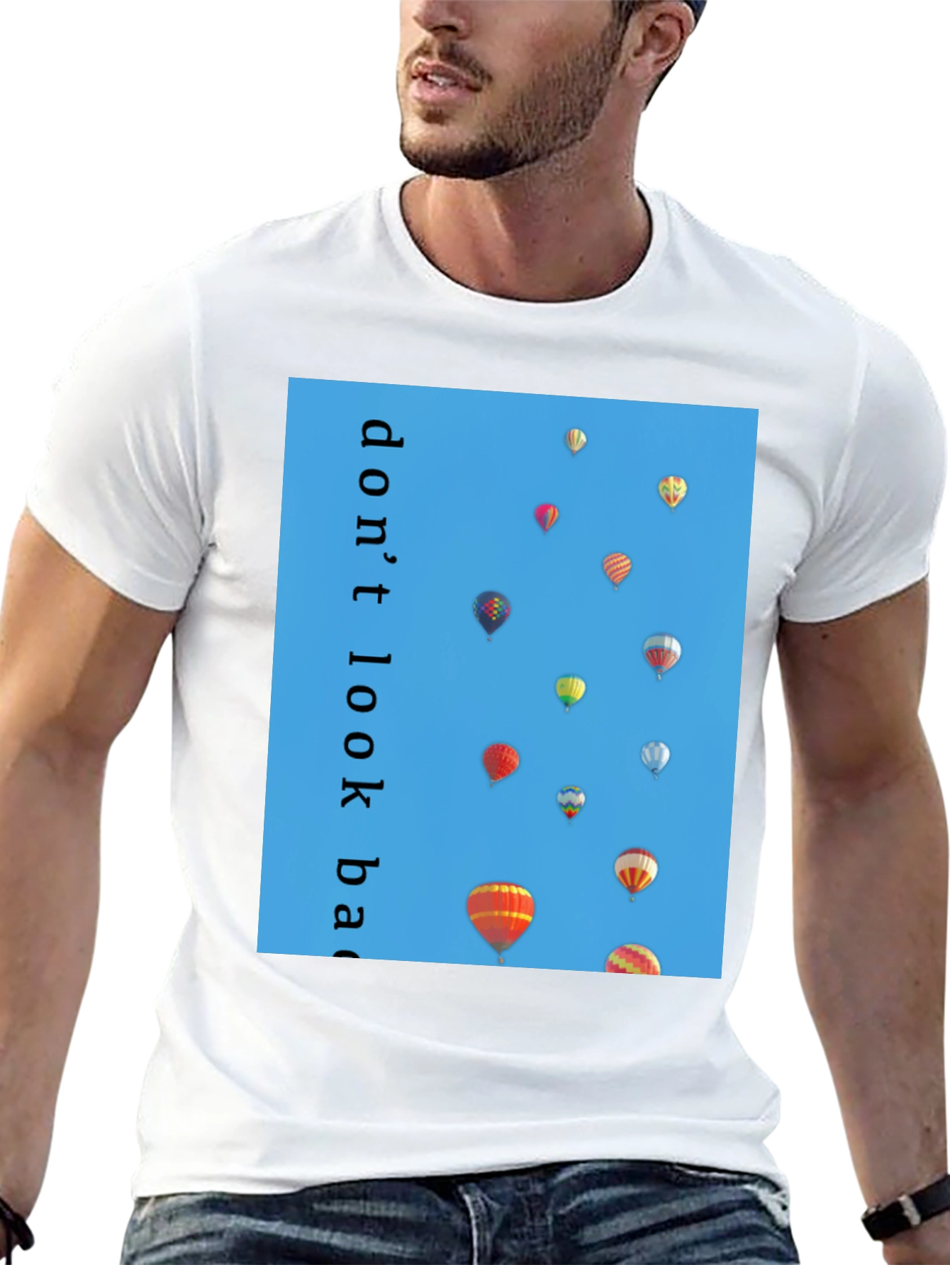 Dont Look Back Hot Air Balloon T-Shirt