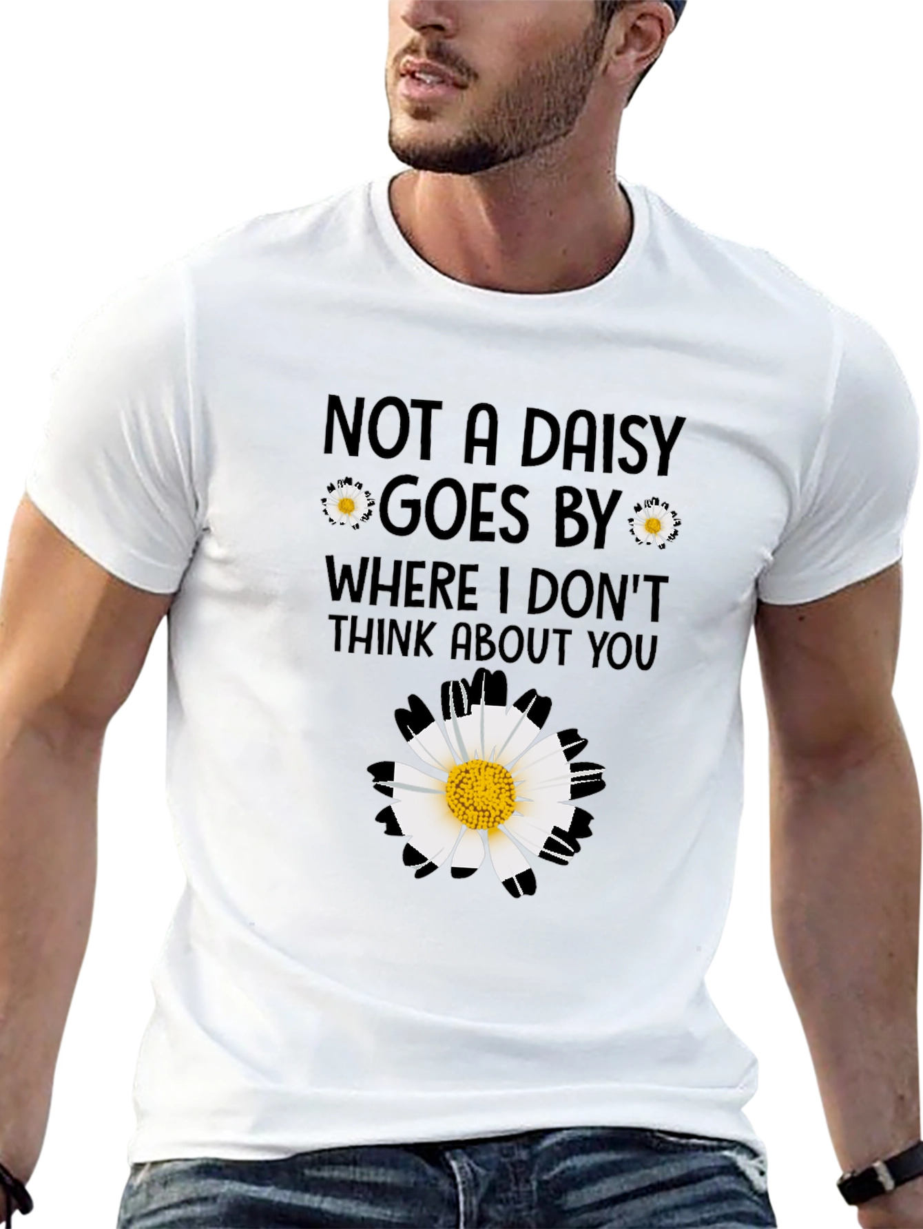 Daisy Graphic T-Shirt - Floral Casual Tee