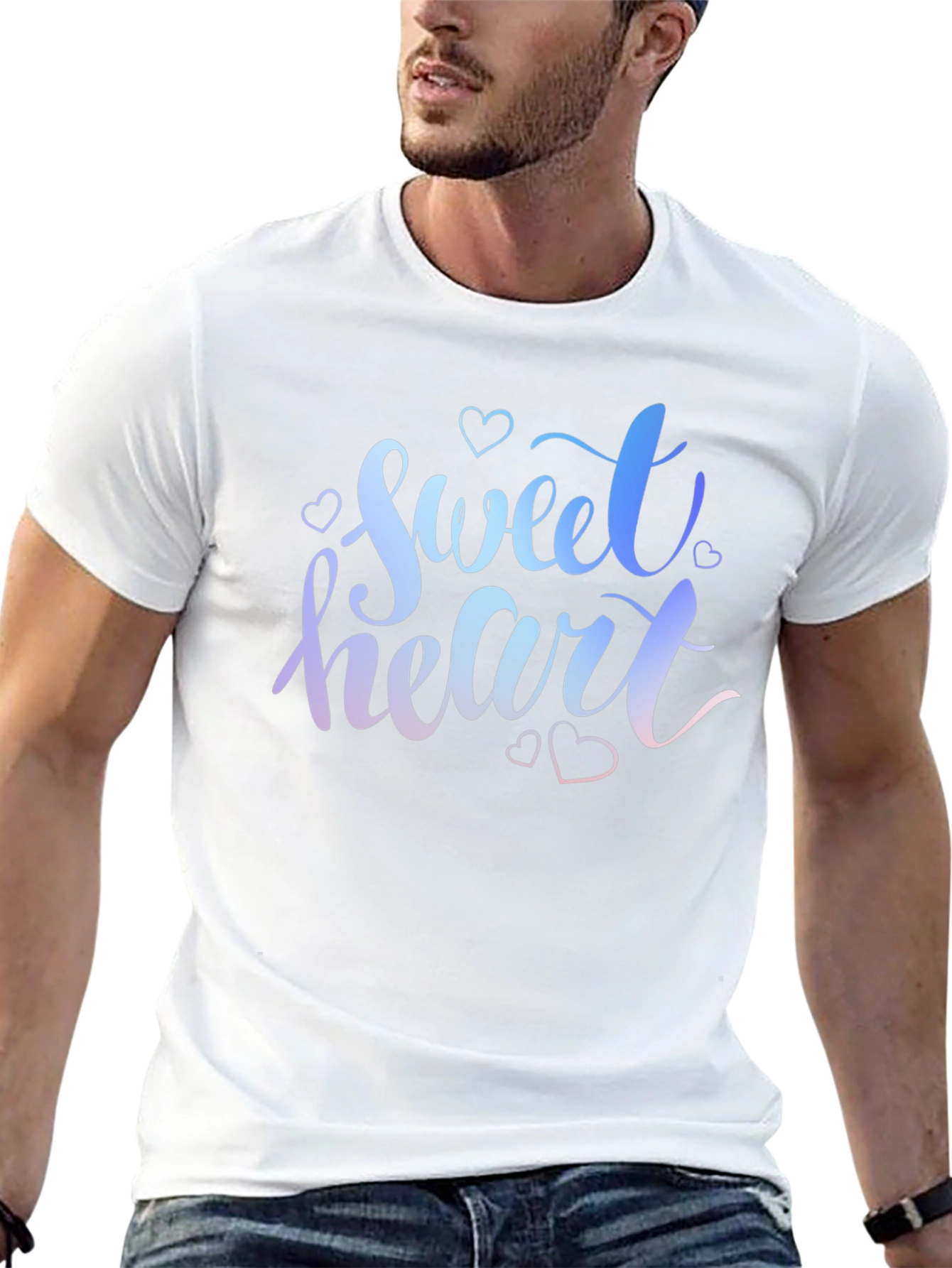Sweetheart Gradient Graphic T-Shirt - Soft Cotton Tee