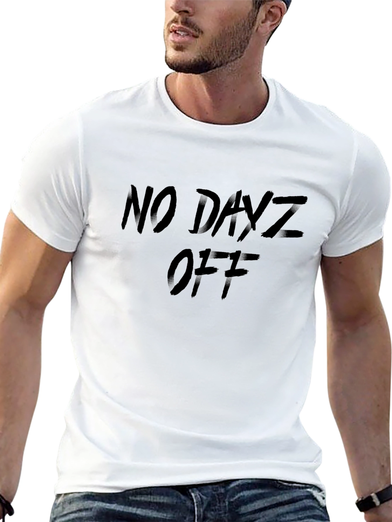No Dayz Off Black T-Shirt - Motivational Apparel